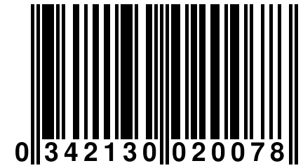 0 342130 020078