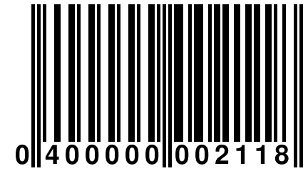 0 400000 002118