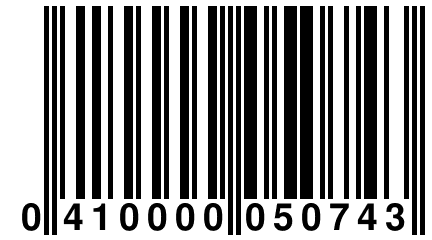 0 410000 050743