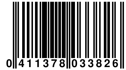 0 411378 033826