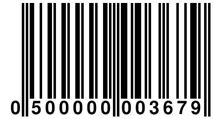 0 500000 003679