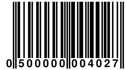 0 500000 004027