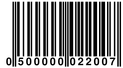 0 500000 022007