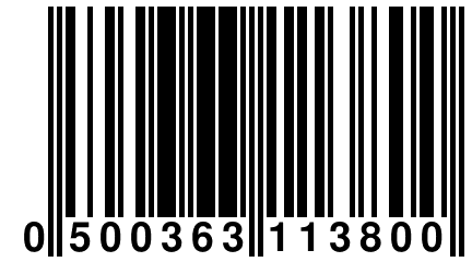 0 500363 113800