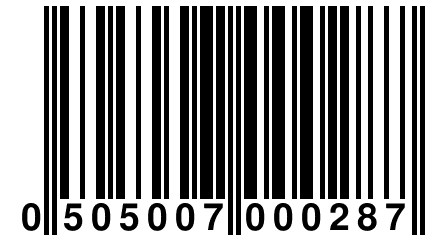 0 505007 000287