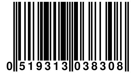 0 519313 038308