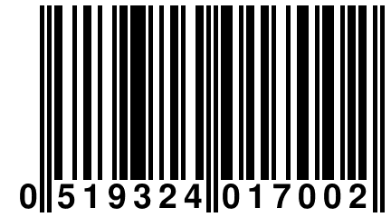 0 519324 017002