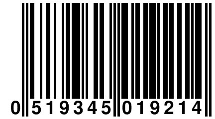 0 519345 019214