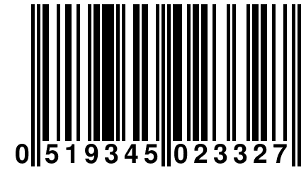 0 519345 023327