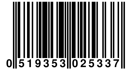 0 519353 025337