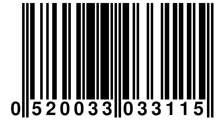 0 520033 033115