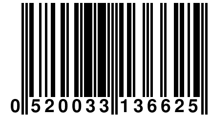 0 520033 136625