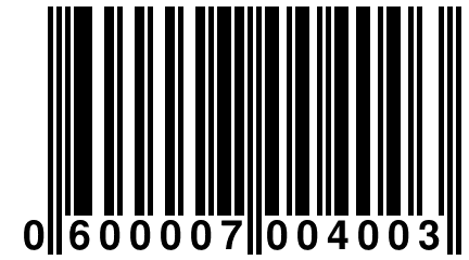 0 600007 004003