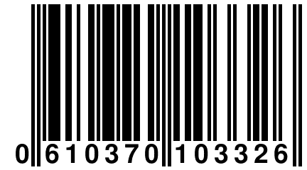 0 610370 103326