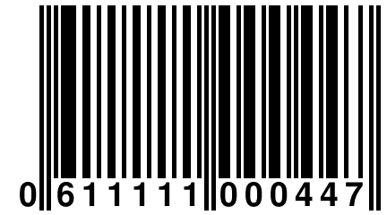 0 611111 000447