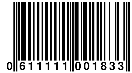 0 611111 001833