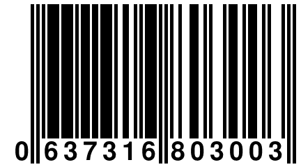 0 637316 803003