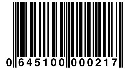 0 645100 000217