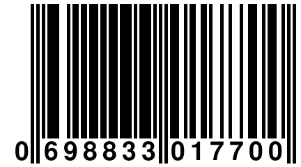 0 698833 017700