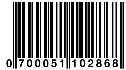 0 700051 102868