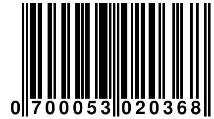 0 700053 020368