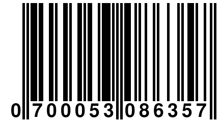 0 700053 086357