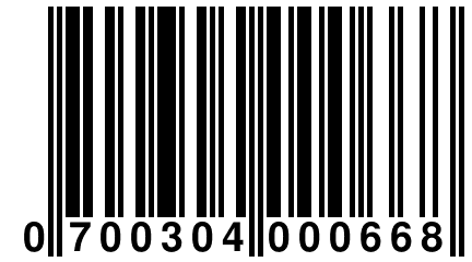 0 700304 000668