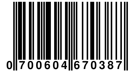 0 700604 670387