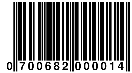 0 700682 000014