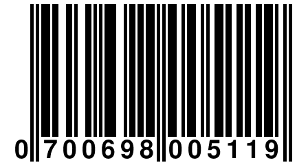 0 700698 005119