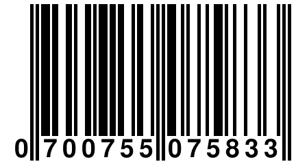 0 700755 075833