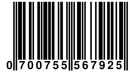 0 700755 567925