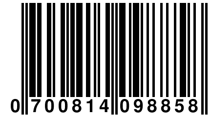 0 700814 098858