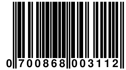 0 700868 003112