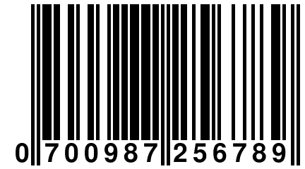 0 700987 256789