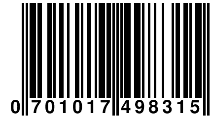 0 701017 498315