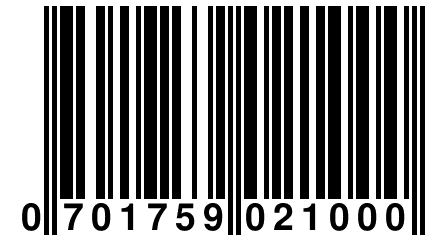 0 701759 021000