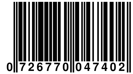 0 726770 047402