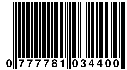 0 777781 034400