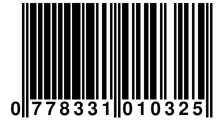 0 778331 010325