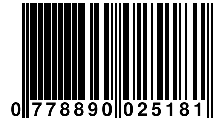 0 778890 025181