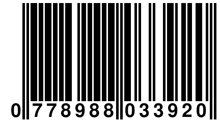 0 778988 033920