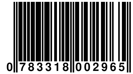 0 783318 002965