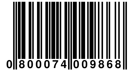 0 800074 009868