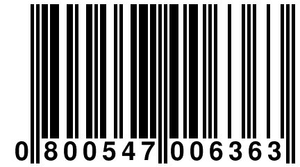 0 800547 006363