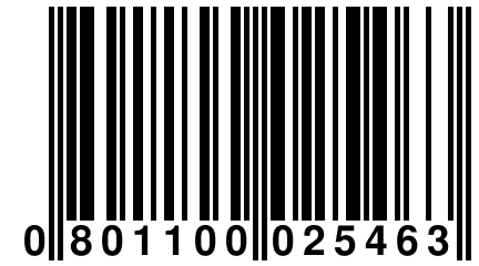 0 801100 025463