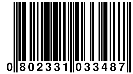 0 802331 033487