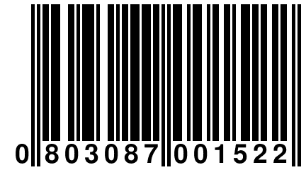 0 803087 001522