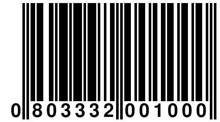 0 803332 001000