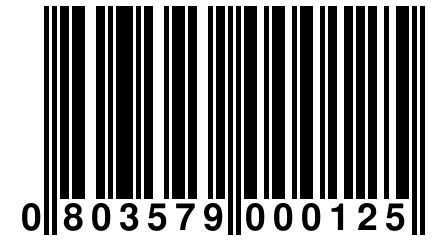 0 803579 000125